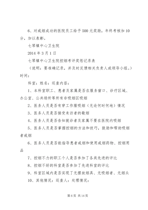 五烈镇卫生院控烟考评奖惩制度.docx