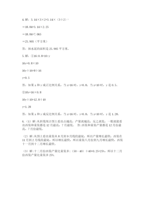 人教版数学六年级下册试题期末模拟检测卷精品【预热题】.docx