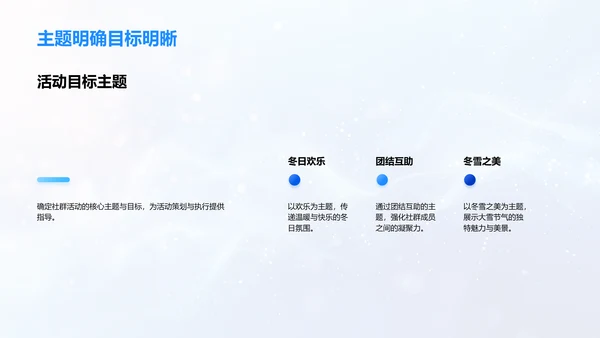 大雪节气社群策划PPT模板