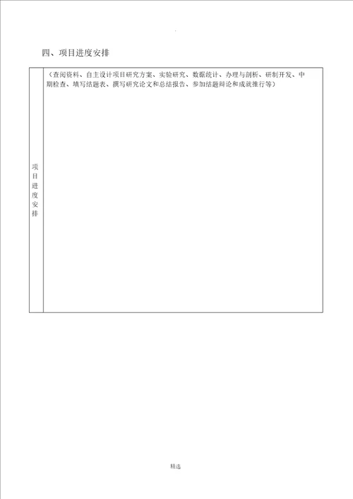 大创项目申报书