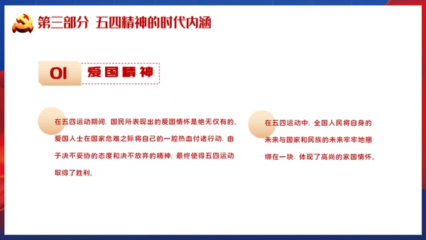 青春正能量弘扬五四精神PPT模板