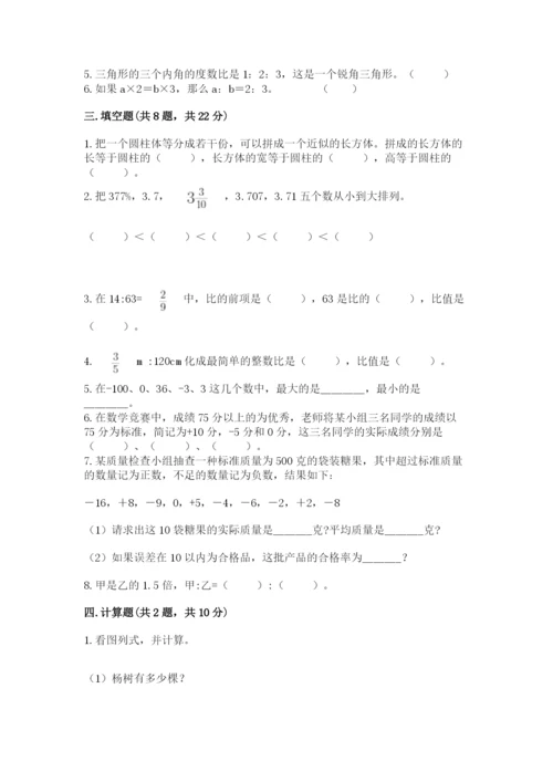 磴口县六年级下册数学期末测试卷标准卷.docx