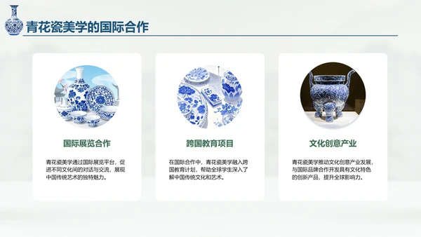 绿色复古风青花瓷主题类美学通用模板PPT
