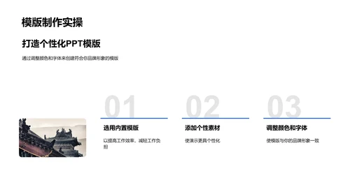 旅游行业PPT制作技巧