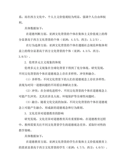 伦理多元主义：文化差异与道德观念
