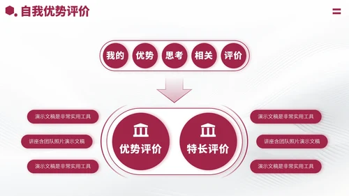 红色大学生职业生涯规划PPT模板