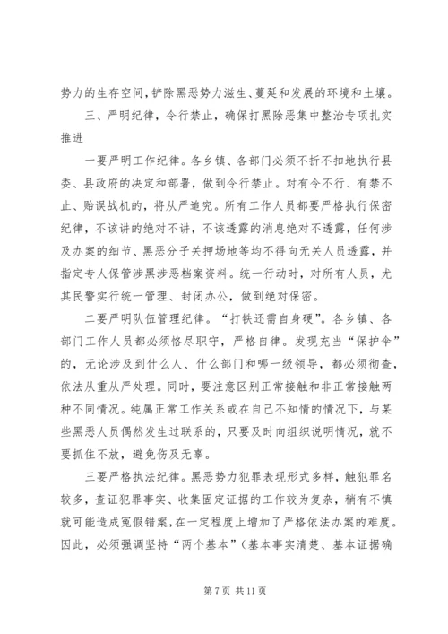 县领导在打黑除恶整治讲话.docx