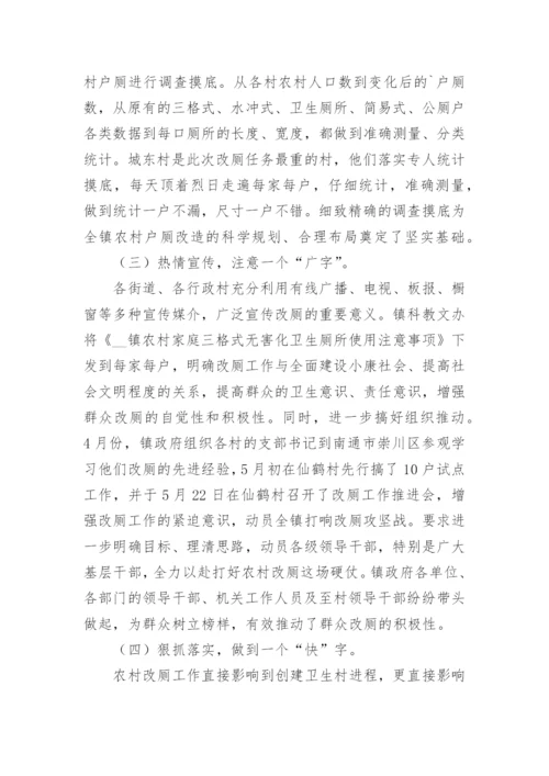 乡镇户厕改造工作总结7篇.docx