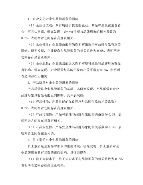 影响企业品牌形象的内部因素分析