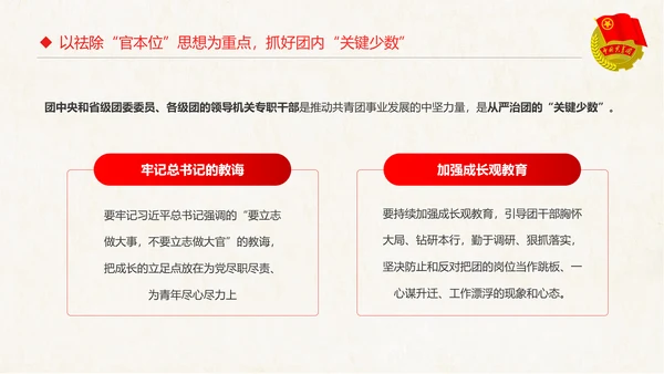 红色大气共青团十八大学习解读PPT模板