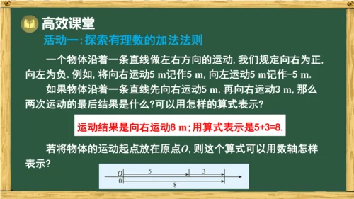 人教版数学（2024）七年级上册2.1.1 第1课时 有理数的加法课件（共20张PPT）