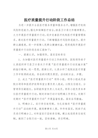 医疗质量提升行动阶段工作总结.docx