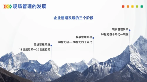 浅色模块现场管理5SPPT模版