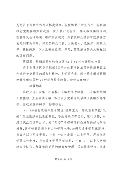 软弱涣散村整改方案.docx