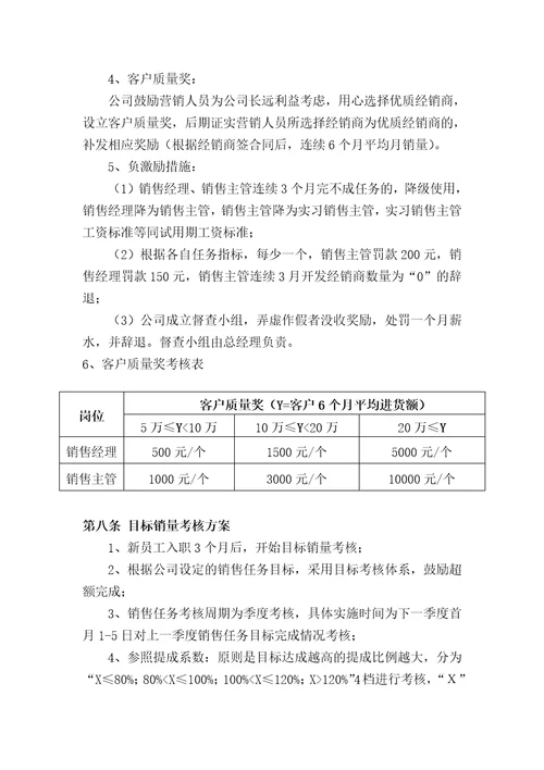 钲益建材营销部薪酬考核方案共8页