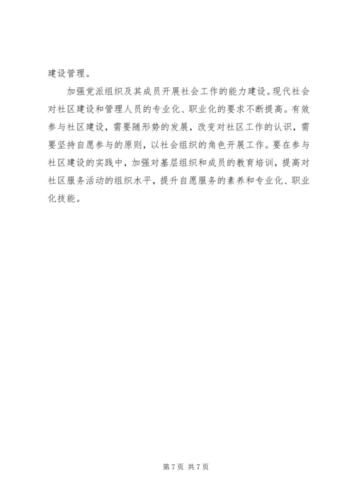 民主党派参与社区建设思考.docx