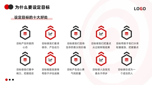 红黑简约3d如何做好目标管理PPT模板宣传PPT动态PPT自我管理