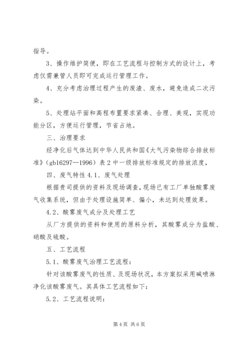 酸雾废气方案10.docx