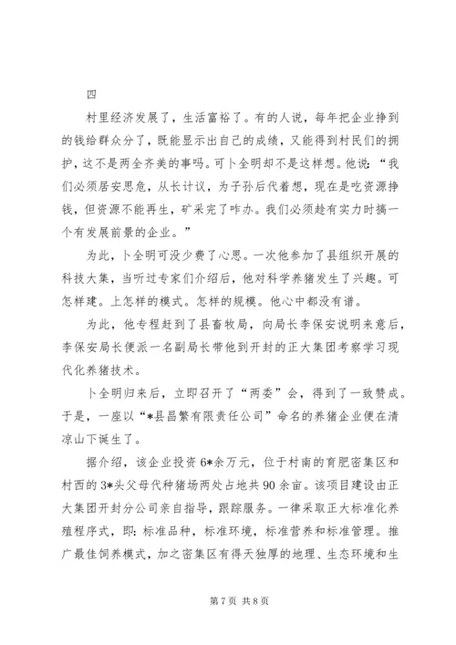 村党支部书记的材料.docx