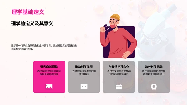 理学领域研究报告PPT模板
