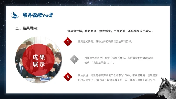 蓝色简约商务风如何打造狼性团队企业培训PPT模板团队建设