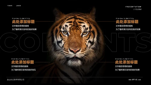 Tiger老虎通用PPT演示模板