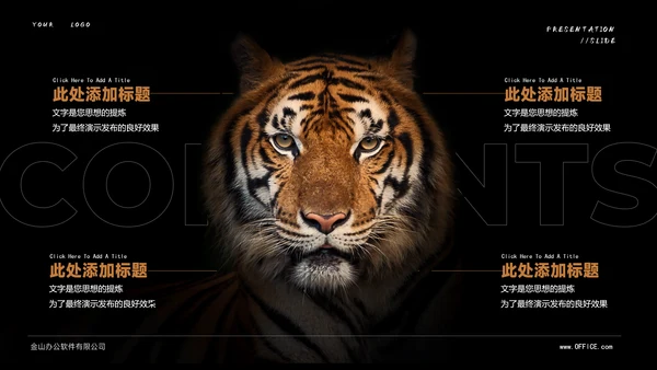 Tiger老虎通用PPT演示模板