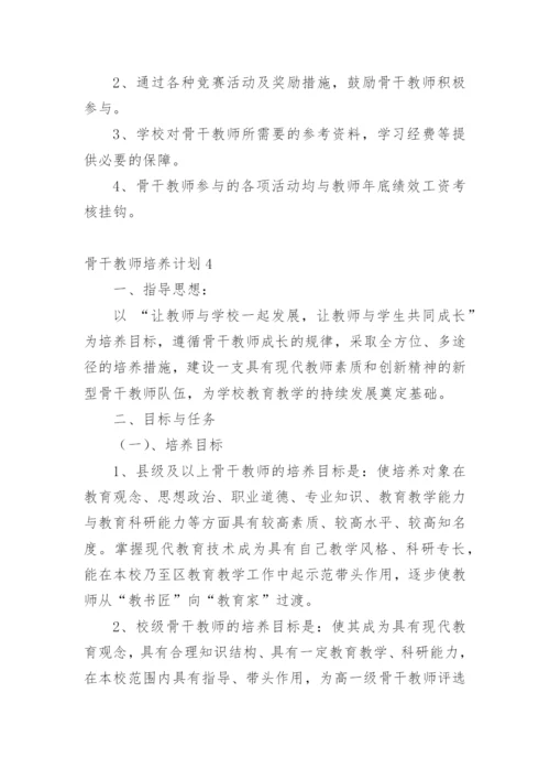 骨干教师培养计划.docx