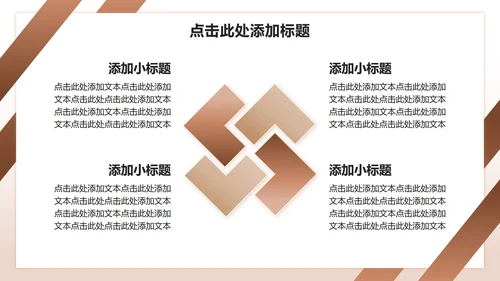 棕色渐变商务风团队成员介绍汇报PPT模板