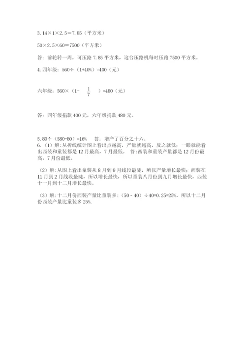 小学毕业班数学检测卷精品（满分必刷）.docx