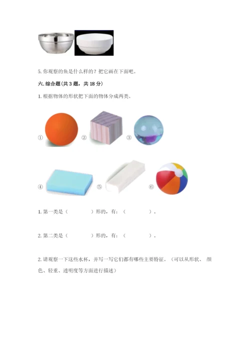 教科版一年级下册科学期末测试卷精品（含答案）.docx