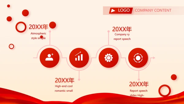 红色喜庆公司联欢晚会年会策划动态PPT模板