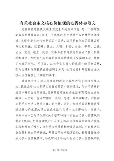 有关社会主义核心价值观的心得体会范文.docx