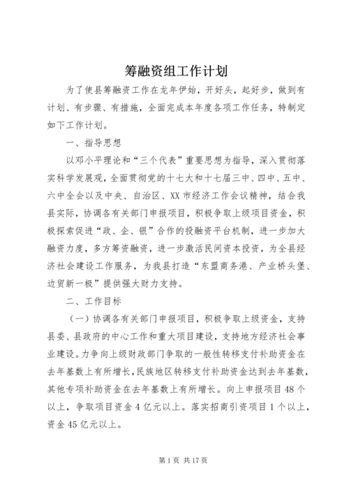 筹融资组工作计划.docx