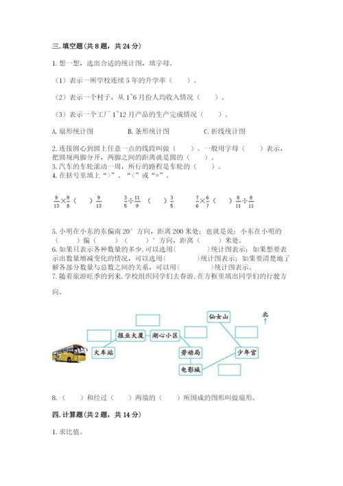 小学数学六年级上册期末测试卷附参考答案（黄金题型）.docx