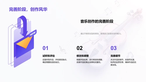 音乐创作实践教学PPT模板