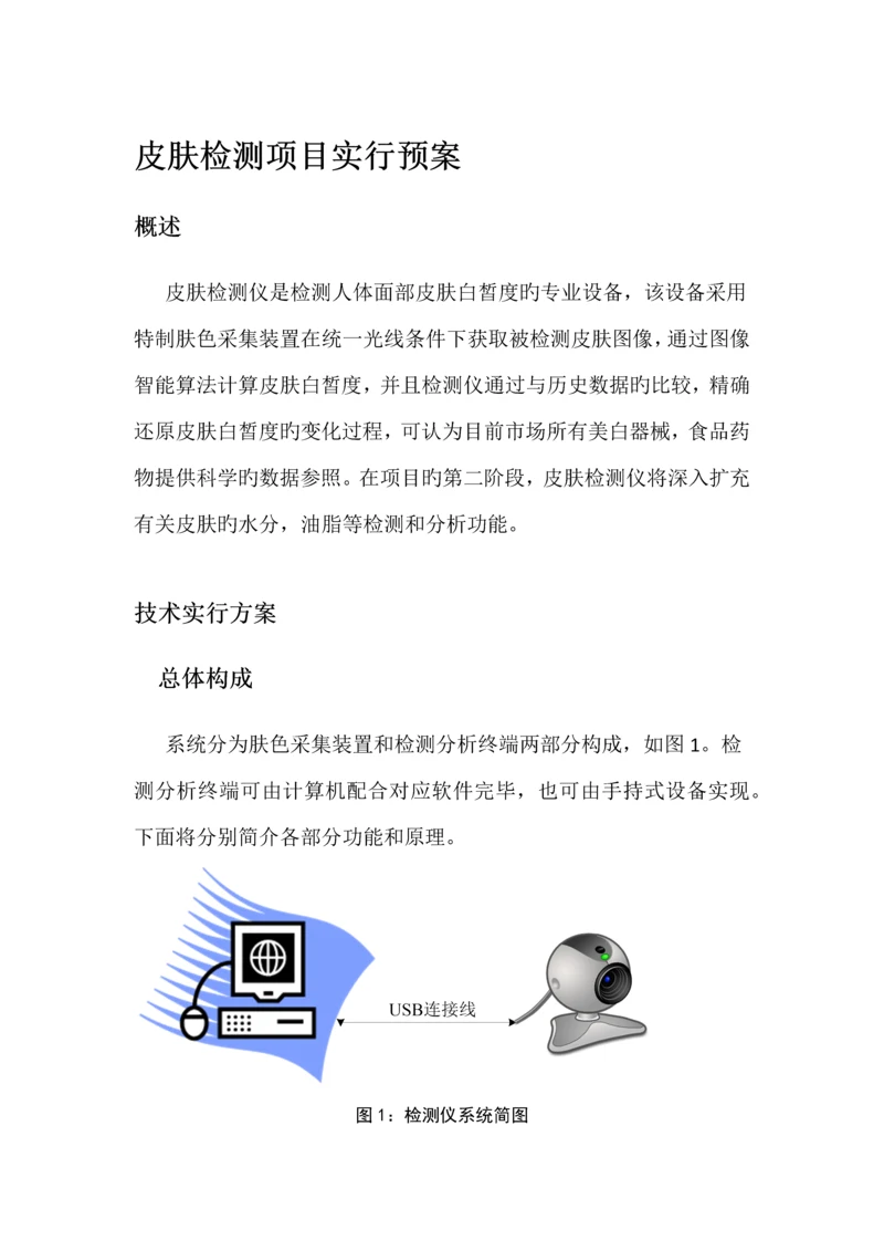 皮肤美白检测技术方案.docx