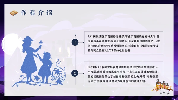 哈利波特与死亡圣器国外儿童读物PPT模板