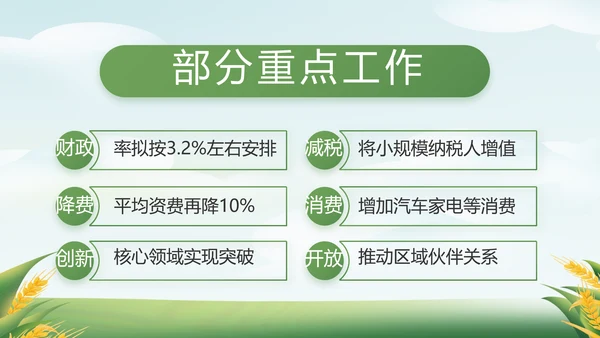 绿色大气乡村振兴农业生产动态PPT