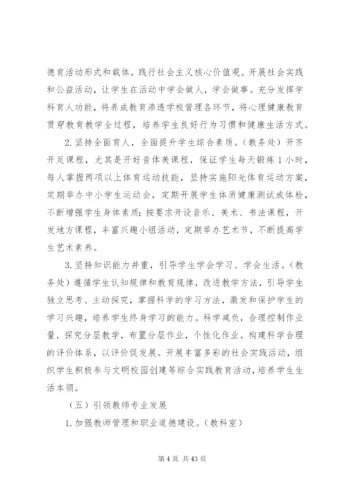 学校管理标准实施方案.docx