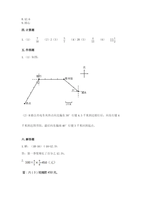 小学六年级上册数学期末测试卷（各地真题）word版.docx