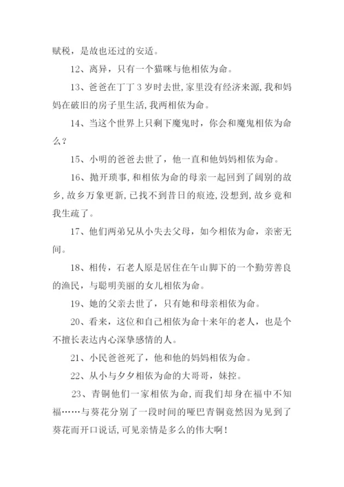 相依为命的近义词.docx
