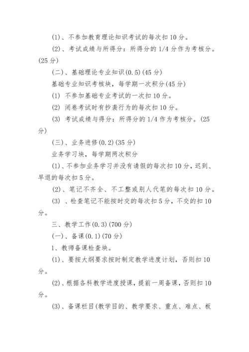 小学师德师风考核细则.docx