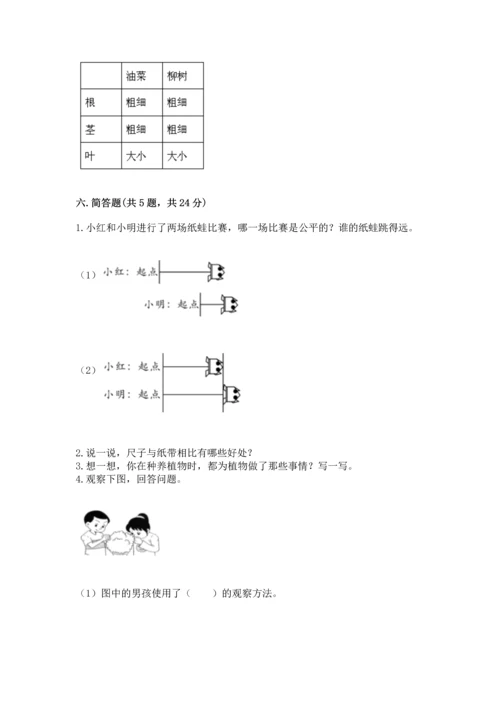 教科版一年级上册科学期末测试卷（易错题）.docx