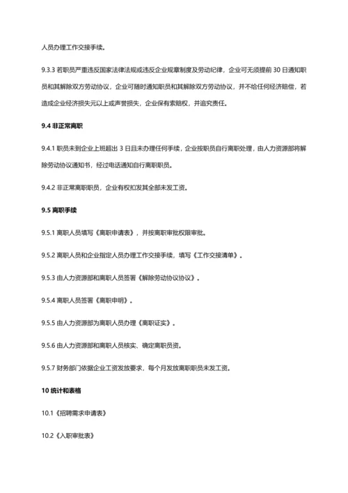 招聘入职离职管理新规制度.docx