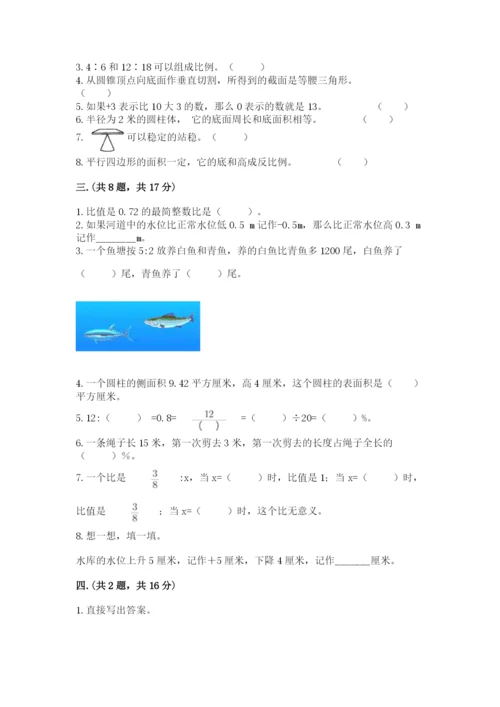 小学六年级升初中模拟试卷附参考答案【培优】.docx