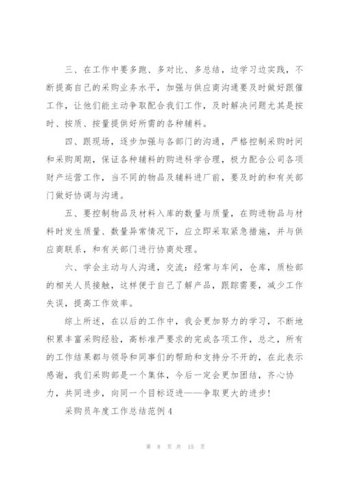 实用采购员年度工作总结范例2022.docx