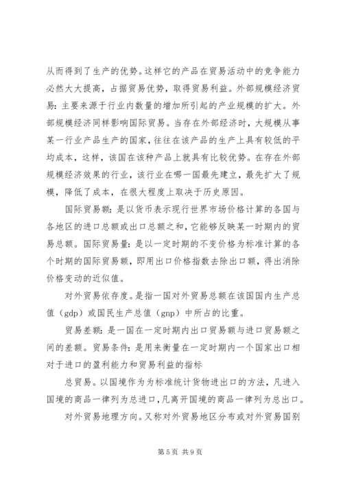 国际贸易理论学习心得 (4).docx