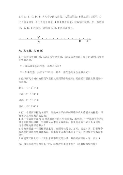 苏教版六年级数学小升初试卷【培优】.docx