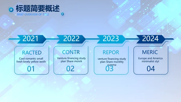 蓝色科技感年终工作总结汇报动态PPT